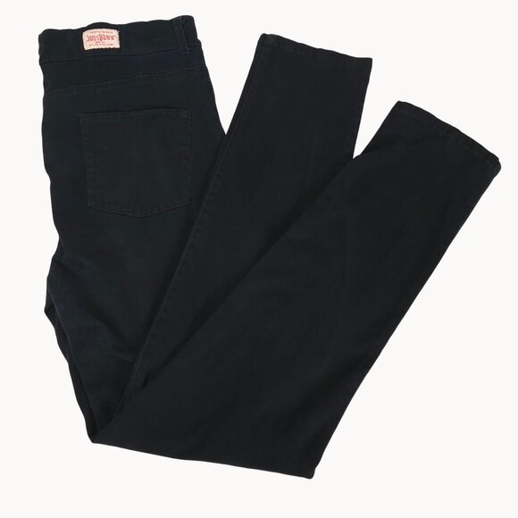 Womens Slim Fit High Waist Plain Solid Black Denim Jeans Goth Emo Judy Blue 1X - Picture 4 of 12